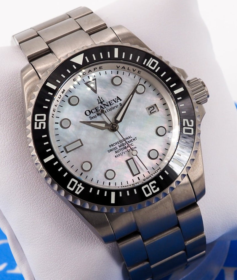 TITANIUM Swiss Automatic SW200 Deep Marine Explorer II