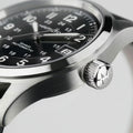 KHAKI FIELD Black / Leather Black Dial