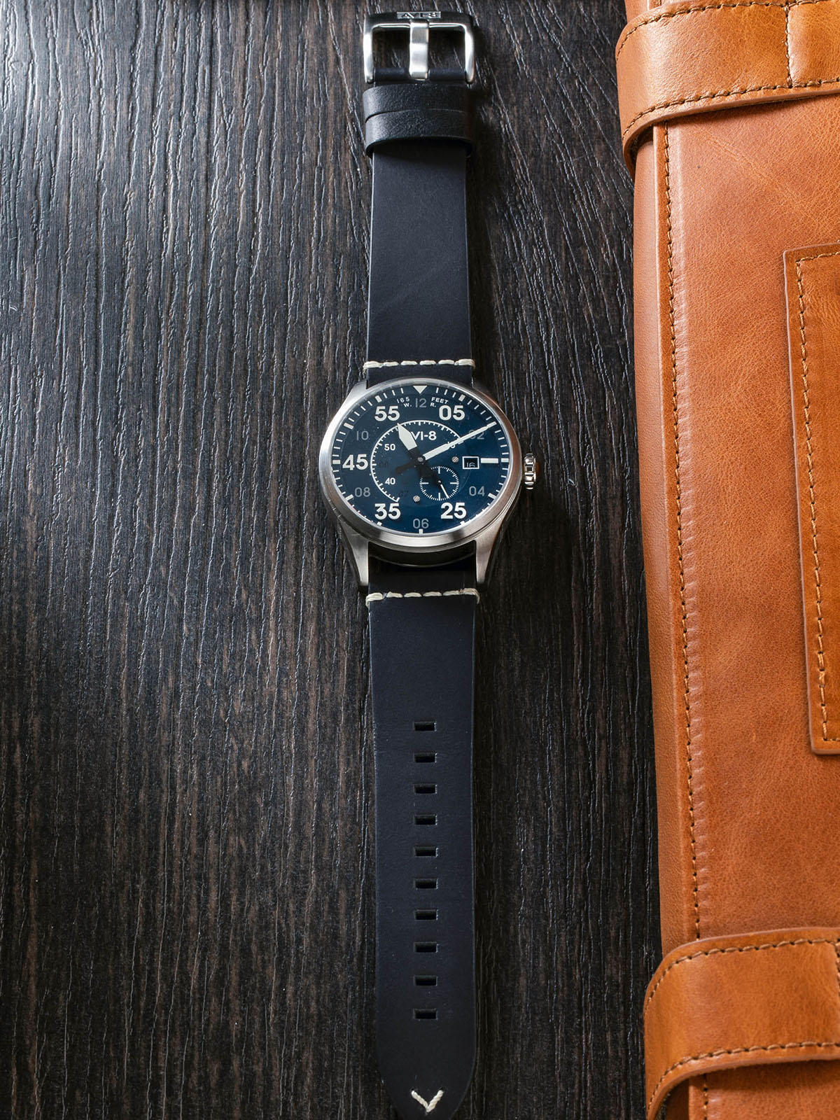 Vintage Straps Blue / Leather