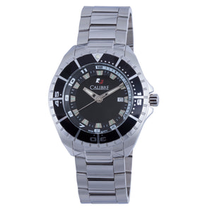Sea Knight Black Calibre Swiss Movement Rotating Bezel Diver Watch Black | Black Dial