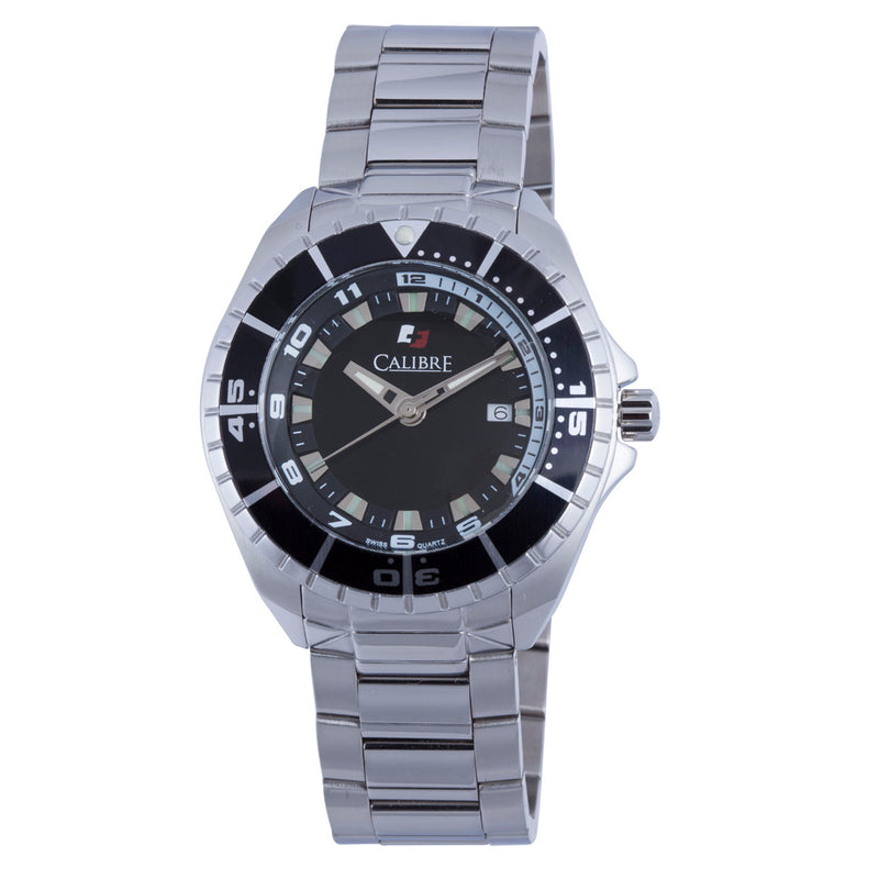 Sea Knight Black Calibre Swiss Movement Rotating Bezel Diver Watch Black | Black Dial