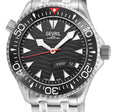Hudson Yards Swiss Automatic Custom made SW220 - Day/Date display Diver watch, Black Ceramic bezel, Unidirectional Rotating bezel. | Black Dial