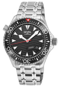 Hudson Yards Swiss Automatic Custom made SW220 - Day/Date display Diver watch, Black Ceramic bezel, Unidirectional Rotating bezel. Black Dial