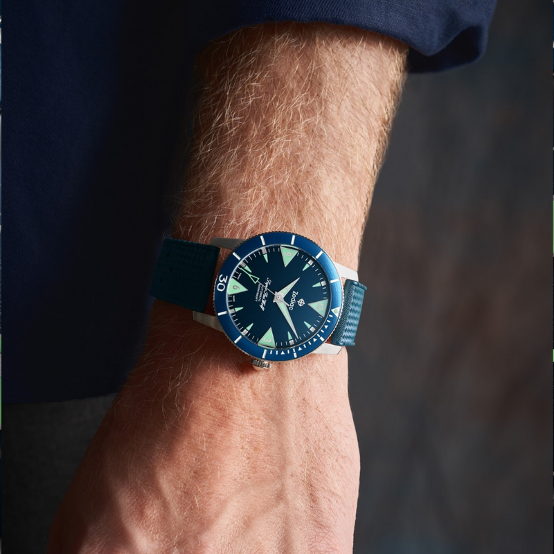 Super Sea Wolf Skin Diver Blue | Blue Dial
