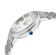 Genoa GV2 Women's Diamond Swiss Quartz Watch, White MOP dial, Diamond Cut Bezel, 8 Diamonds on Dial, Bracelet | White Dial