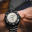 Deep Marine Explorer III Black Stainless bezel | White Dial Watch