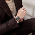 Longitude Automatic Skeleton Watch Black & Ionic Plating Rose Gold / Solid bracelet | Black Dial