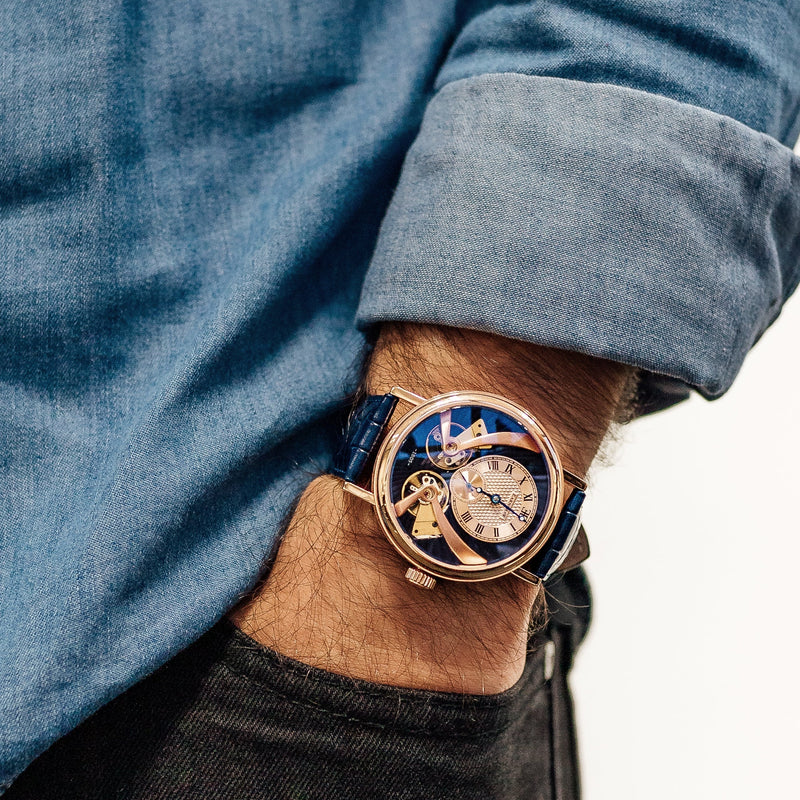 Thomas Earnshaw Beaufort Anatolia Automatic Blue / Leather Blue Dial