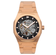 Drake Skeleton  Automatic Black / Rose / Stainless Steel | Black Dial