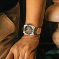 Drake Skeleton  Automatic Black / Rose / Stainless Steel | Black Dial