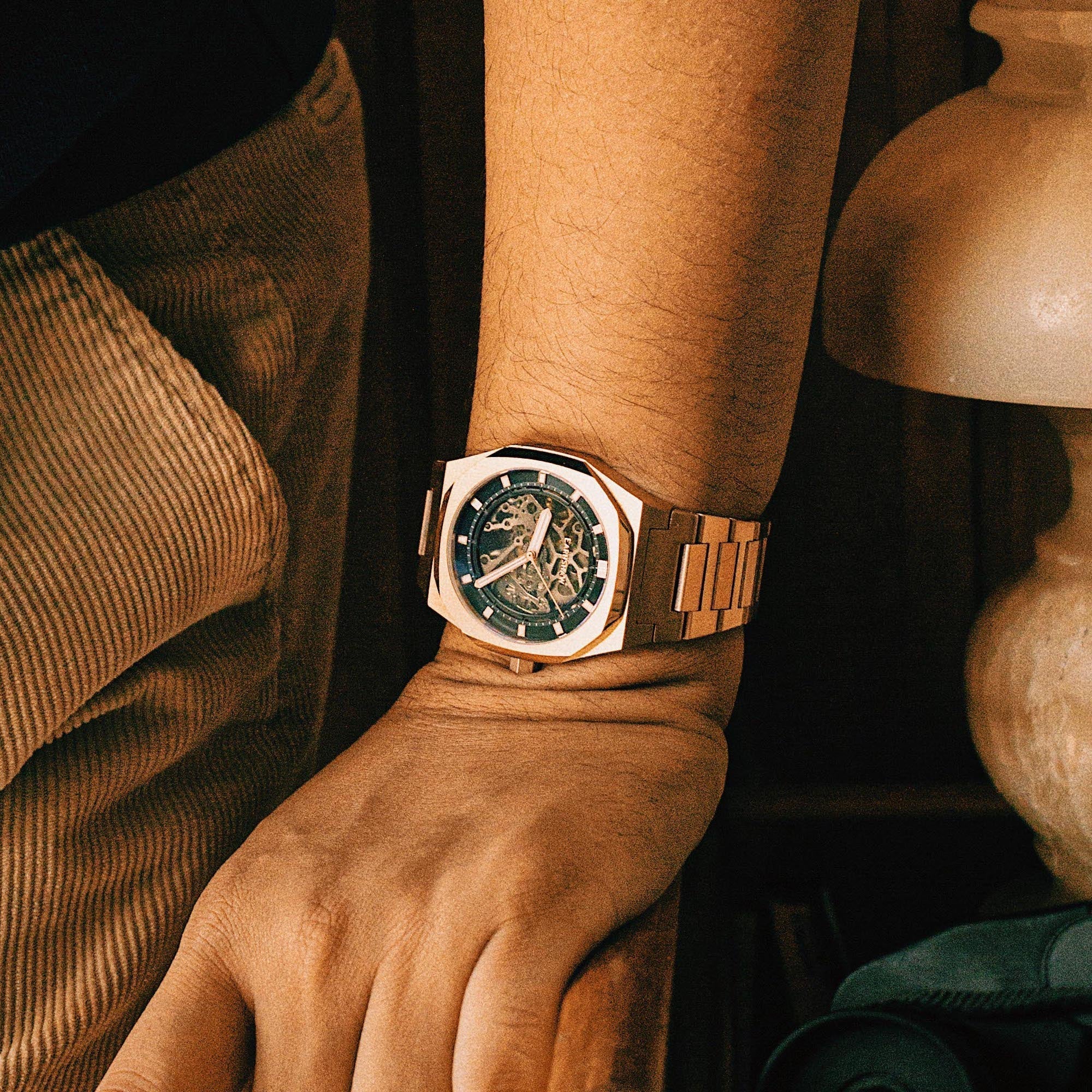 Drake Skeleton  Automatic Black / Rose / Stainless Steel | Black Dial