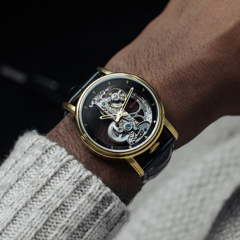 Fowler Bridge BLACK & GOLD Black Dial