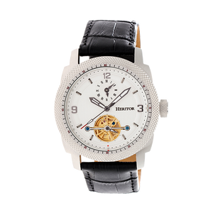 Helmsley Dual Time Black/Silver/White | White Dial