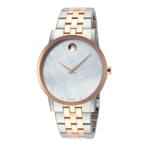 Museum 33mm / White Mother-of-Pearl / Silver and Gold | White Mother-of-Pearl Dial