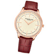 Symphony Red Leather | Ivory Dial