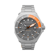 Dumas Gray Dial / Orange / Stainless Steel | Gray Dial