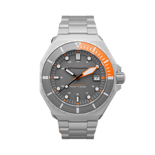Dumas Gray Dial / Orange / Stainless Steel | Gray Dial