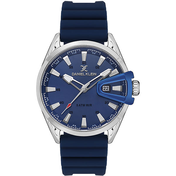 DZL - Date - 5ATM - DK13673 Silver / Blue | Blue Dial