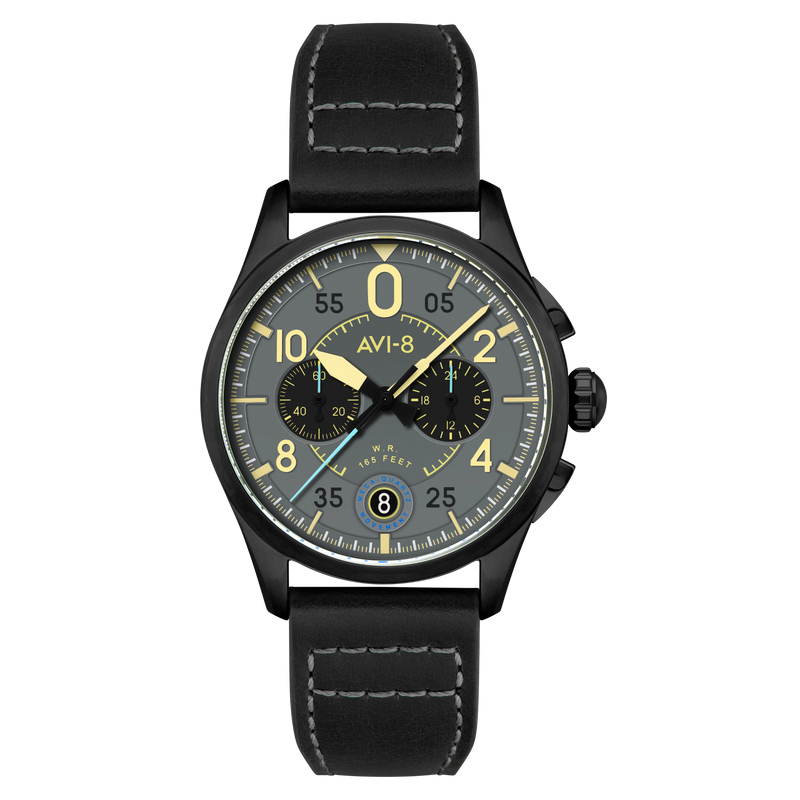 Lock Chronograph Grey / Leather | Grey Dial
