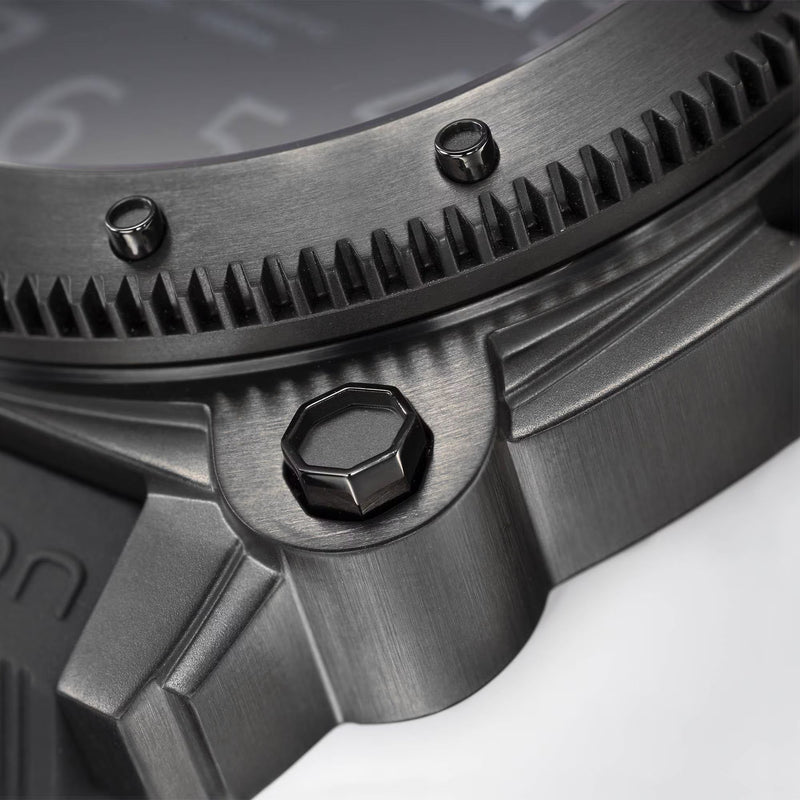 Khaki Navy Black/Rubber | Black Dial