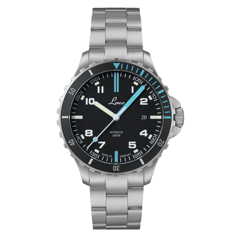 Squad Watch Atlantik 42mm Metal Bracelet | Black Dial