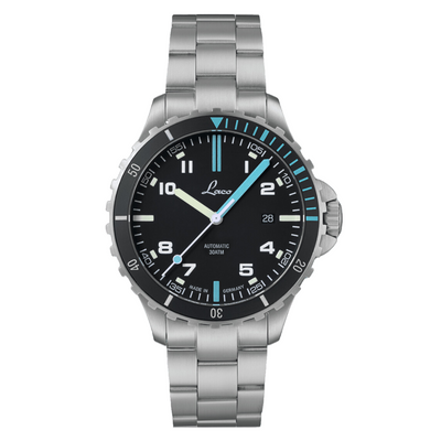 Squad Watch Atlantik 42mm Metal Bracelet Black Dial