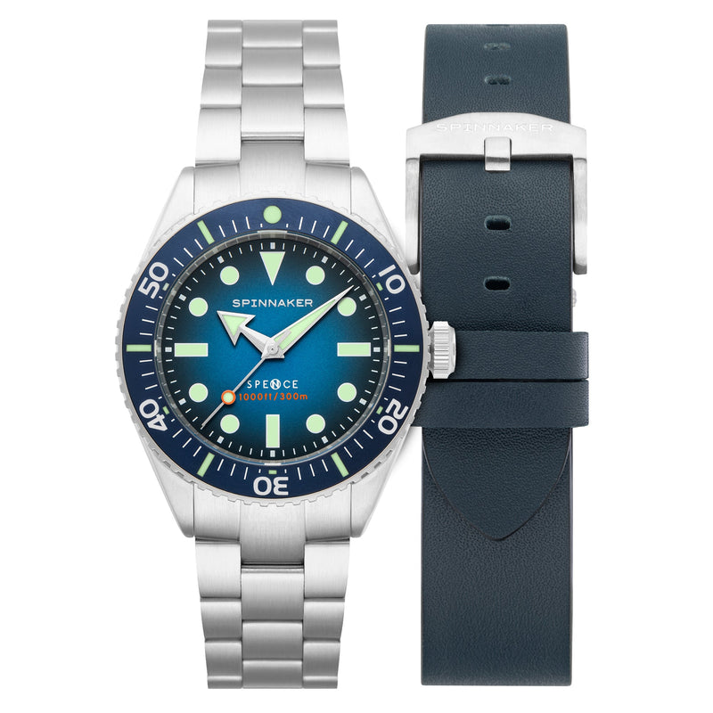 Spence 300 Blue / Stainless Steel | Blue Dial