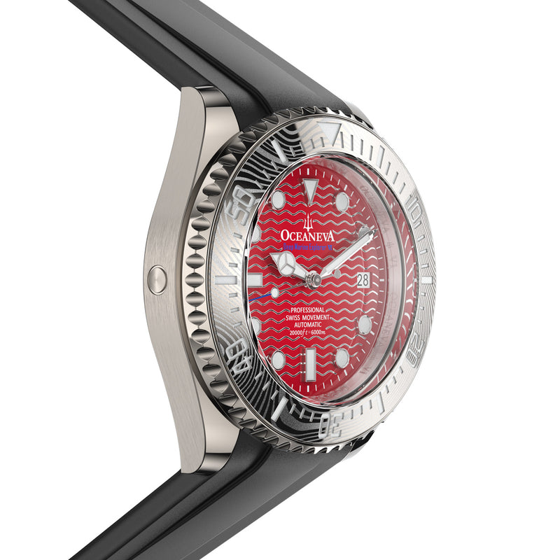 Deep Marine Explorer VI 6000m Grade 5 Titanium 6000m/RedDial | Red Dial