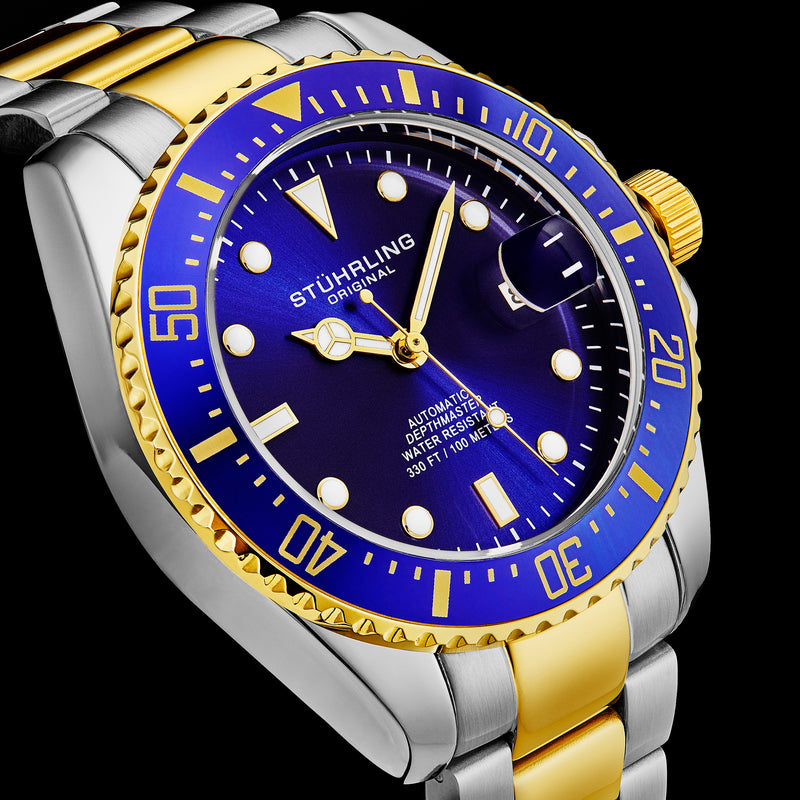 DEPTHMASTER 42MM DIVER Blue and Gold/Stainless Steel | Blue Dial