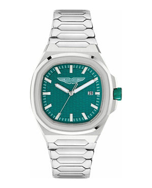 GPQ Green/Stainless Steel Bracelet Green Dial