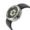 Motorcycle - Sport GV2 Swiss Made Automatic, Green Dial with multi-layers represents a motorcycle disc braking system | Green Dial