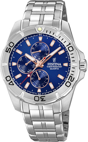 Multifunction Blue / Stainless Steel | Blue Dial