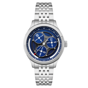 Engineer Hexham Trisect Automatic Limited Edition Blue / Stainless Steel | Blue Dial