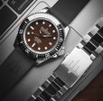 Deep Marine Explorer Swiss Automatic II Silver bezel | Brown Dial