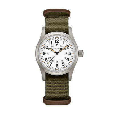 KHAKI FIELD White / Fabric White Dial