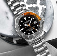 Aquadiver Black Dial/ Silver Stainless Steel Orange | Black Dial