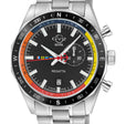 Regatta GV2 Swiss Quartz,Tide cycle indicator, Black dial, 316L Stainless Steel Bracelet | Black Dial