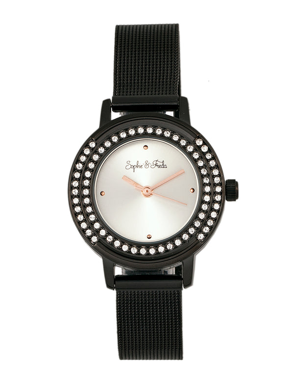 Cambridge w/ Swarovski Crystals Black | Silver Dial