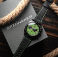 Hull Chronograph Black & Green / Leather | Green Dial