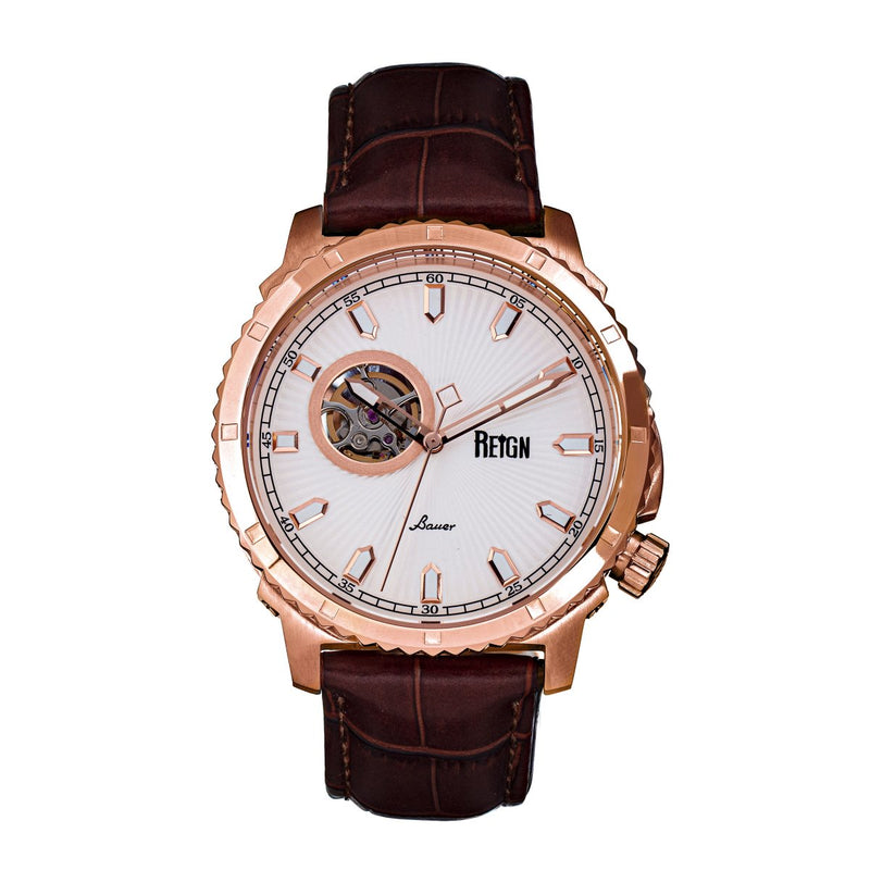 Bauer Rose Gold/White | White Dial