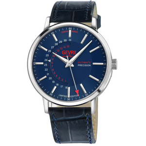 Gevril Guggenheim (Ultra Slim Automatic Swiss Made Watch ETA 2892-A2 top grade decorated movement)