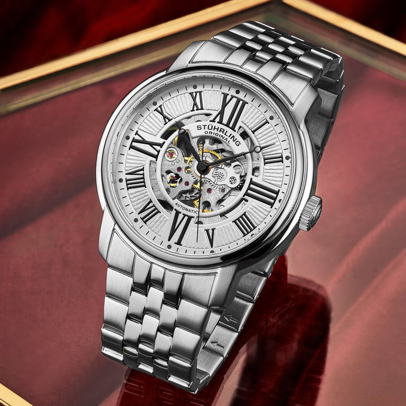 Atrium Automatic 42mm Skeleton Silver/ Stainles Steel | Silver Dial