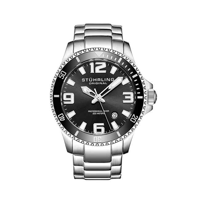 Aquadiver Silver/Stainless Steel/Black Dial/Silver | Black Dial
