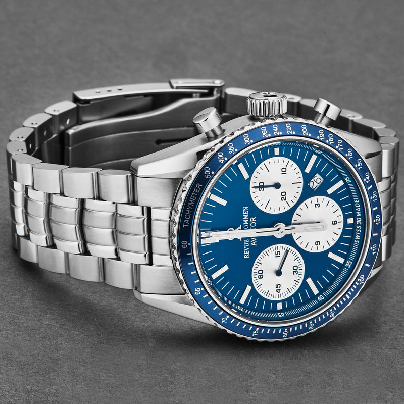Aviator 17000.6135 / Blue | Blue Dial
