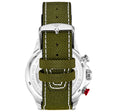 Cordura Quartz 45mm Aviator Green/Leather | Green Dial
