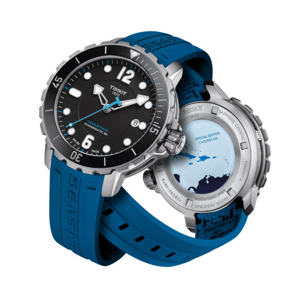 Seastar 1000 Carribean Edition Blue / Stainless Steel | Black Dial