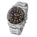 Deep Marine Explorer Swiss Automatic II Silver bezel | Brown Dial
