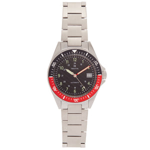Calder Silver/Black-Red | Black Dial