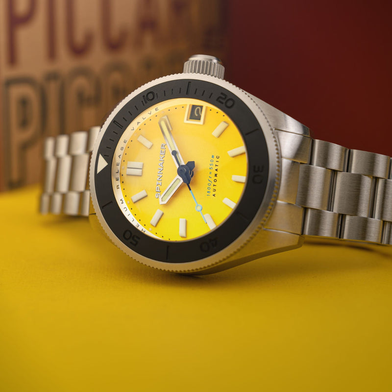 Piccard Automatic Yellow/Stainless Steel | Yellow Dial