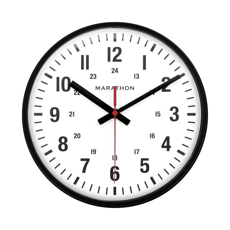10 Inch Silent Continuous-Sweep Analog Wall Clock 10-analog-clock